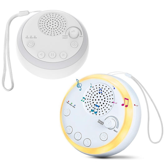 2Pcs White Noise Machine Smart Natural Soothing Sound Machine Sleep Aid with Night Light