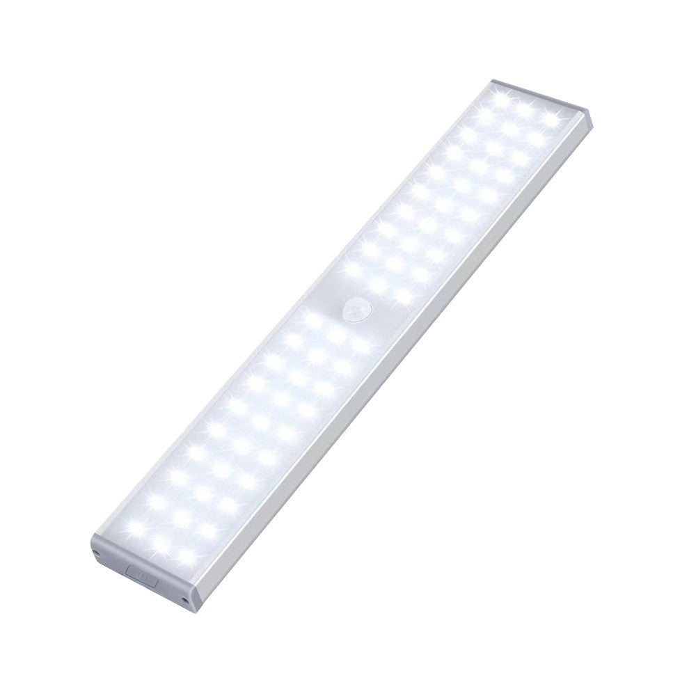 Under Closet Motion Sensor Light Strip Rechargeable Night Light Dimmable Cabinet Light Stair Lamp with Charging Station