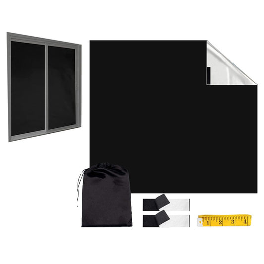 1.45x2m Portable Blackout Shades Window Blackout Curtains Temporary Blackout Blinds