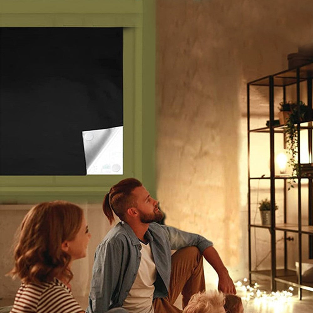 1.45x2m Portable Blackout Shades Window Blackout Curtains Temporary Blackout Blinds