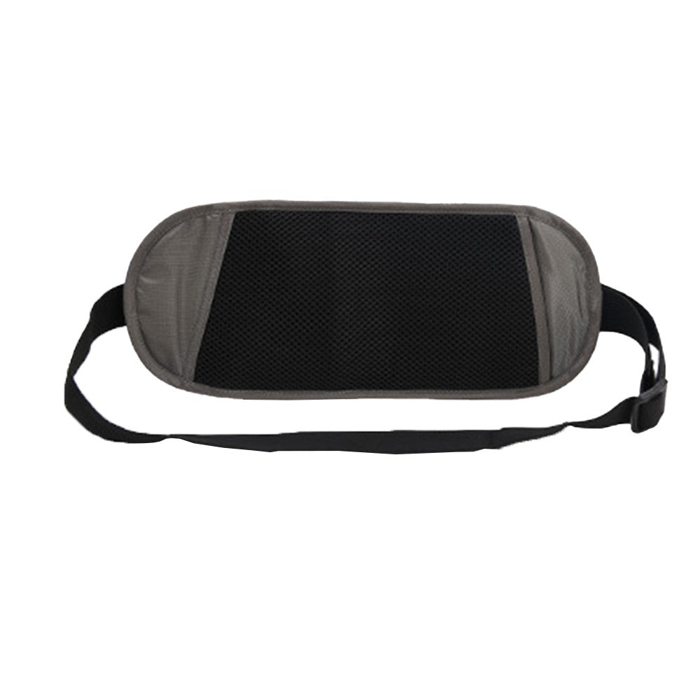 Money Belt Travel Passport Holder RFID Blocking Card Pouch Fanny Pack Waist Pack Light Grey