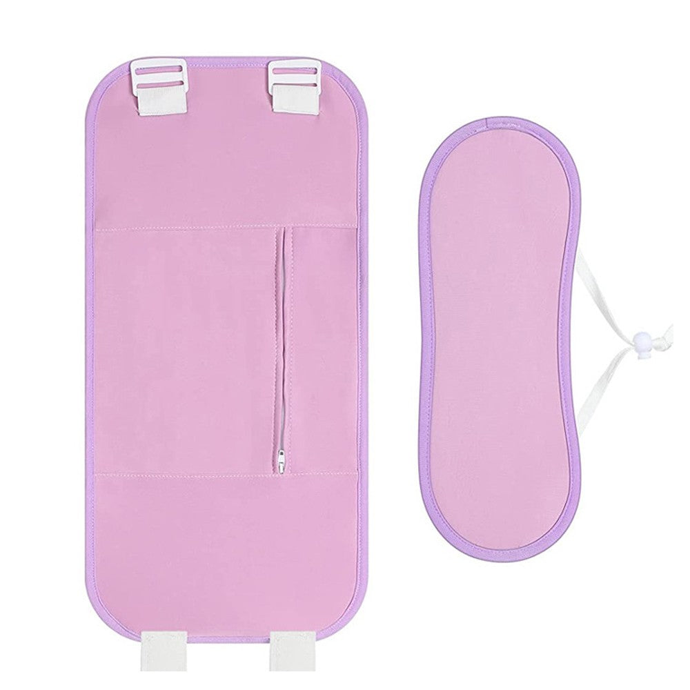 2Pcs Castor Oil Pack Wrap Reusable Castor Oil Compress Wrap Kit for Waist and Neck Purple