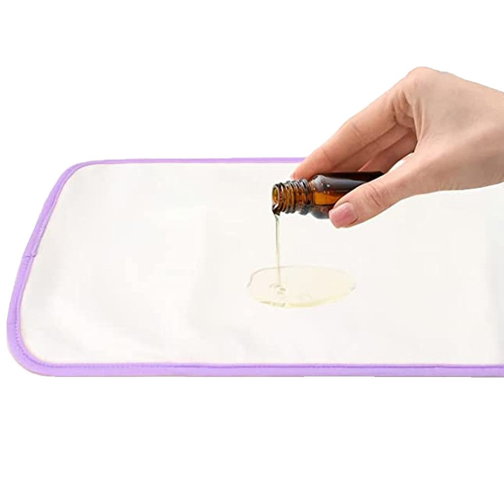 2Pcs Castor Oil Pack Wrap Reusable Castor Oil Compress Wrap Kit for Waist and Neck Purple