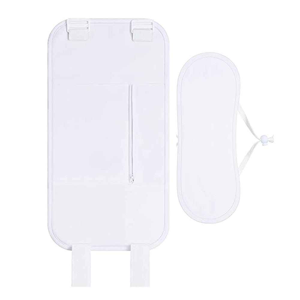 2Pcs Castor Oil Pack Kit for Waist and Neck Reusable Castor Oil Wrap Pack White