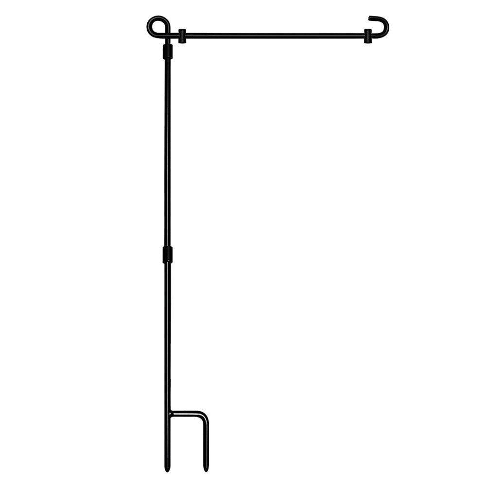 2 X Garden Flag Stand Garden Flag Pole Holder with Flag Stopper and Anti-Wind Clip