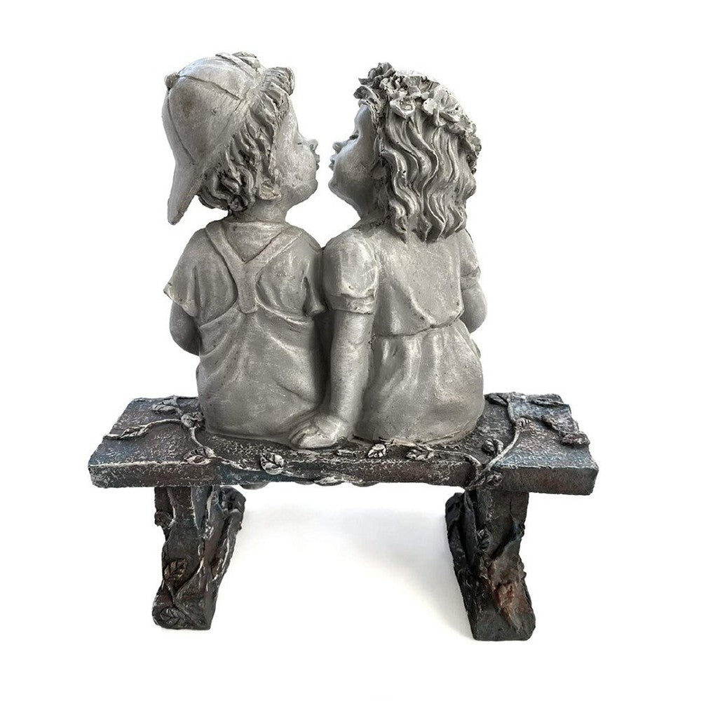 Couple Kissing Statue Garden Statue Yard Sculpture Outdoor Ornament Style 3