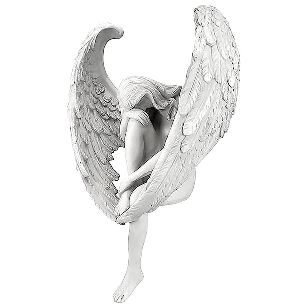 Resin Redemption Angel Statue Tabletop Fairy Figurine Decoration Garden Patio Lawn Ornament