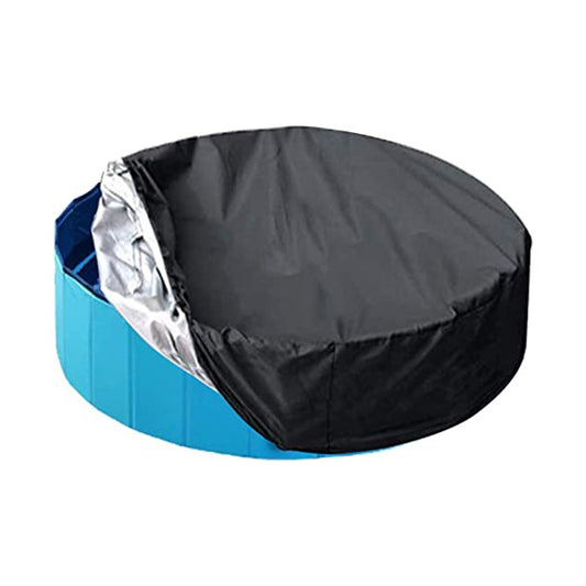 305cm Round Pet Dog Bath Pool Cover Foldable Kiddie Pool Cover Oxford Cloth Bathing Tub Cover