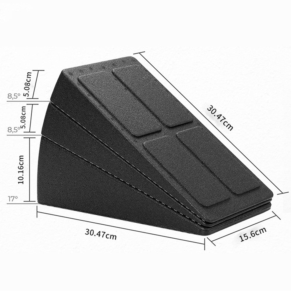 Set of 3Pcs Wedge Slant Board for Calf Stretch Squat Wedge Block Yoga Fitness Supply