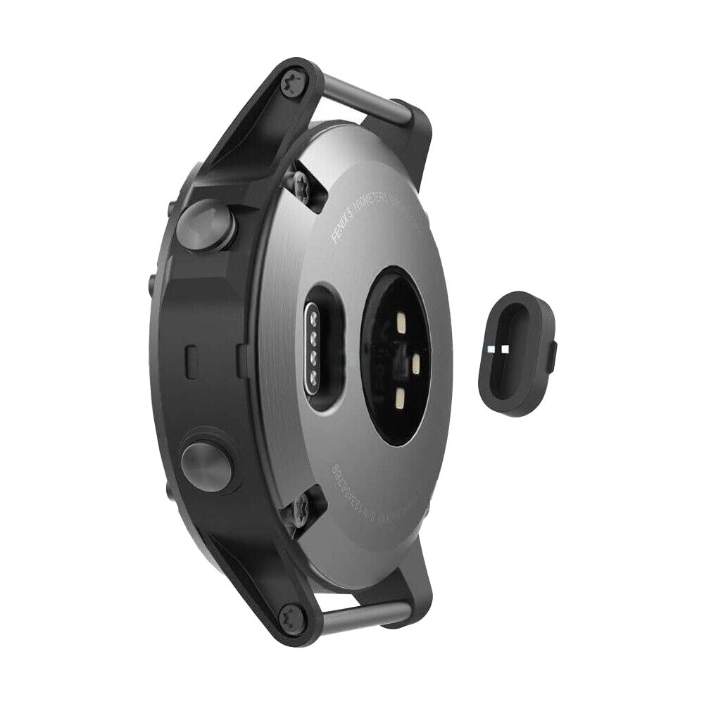 10Pcs for Garmin Smartwatch Charging Port Protector Silicone Dust Plug Dustproof Cap Black