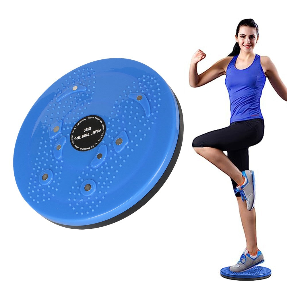 Exercise Ab Twister Board Waist Twisting Disc Foot Massager Balance Board Blue