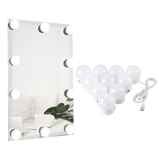 1Pc 10-Bulb Hollywood Style Vanity Mirror Lights Makeup Table Lamp Dressing Room Mirror Lights