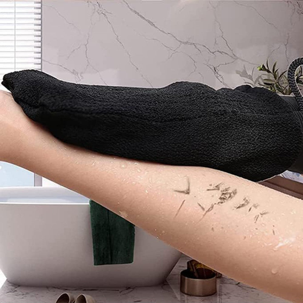 2 Pairs Exfoliating Gloves Shower Body Scrub Gloves Dead Skin Cell Removal Glove