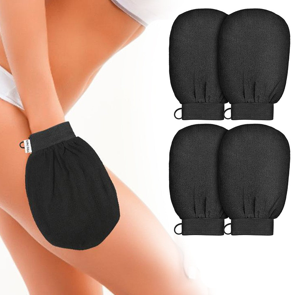 2 Pairs Exfoliating Gloves Shower Body Scrub Gloves Dead Skin Cell Removal Glove