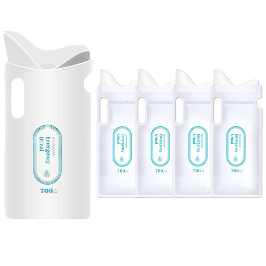 4Pcs 700ml Portable Disposable Urine Bags Emergency Pee Bags Vomit Bags for Travel Camping