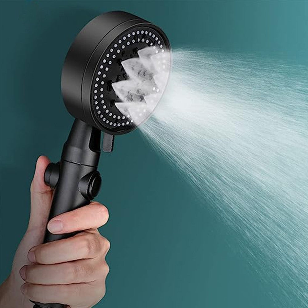 2 X Handheld High Pressure Shower Head 5 Spray Modes Shower Head with 2m Hose