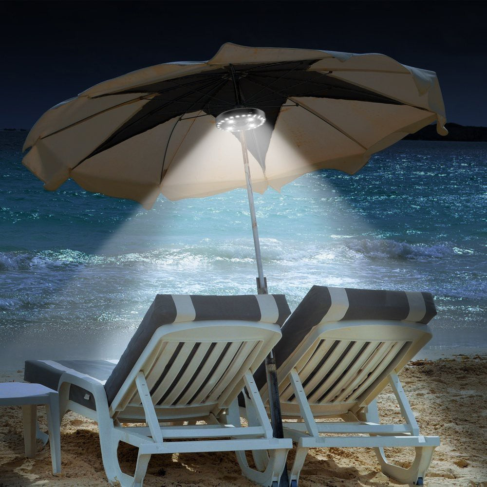 1 X 28 LEDs Patio Umbrella Light Battery Operated Camping Tents Umbrella Pole Light