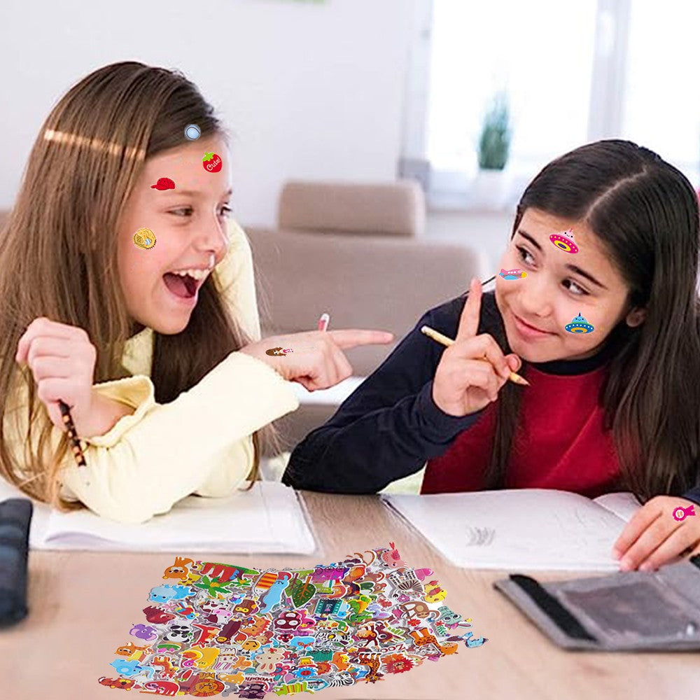 100 Sheets 3D Kids Puffy Stickers Cute Cartoon Scrapbooking Decorative Stickers