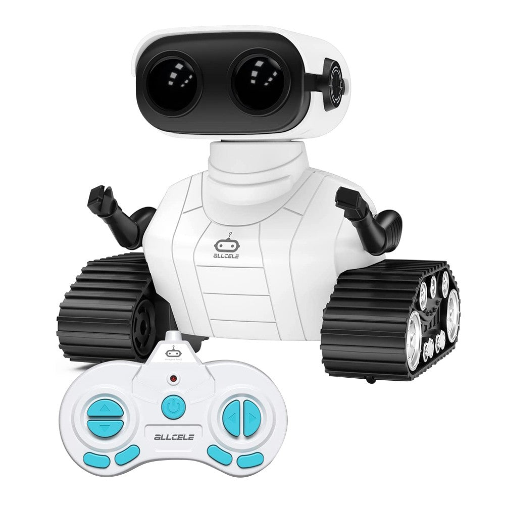 Kids RC Robot Toys USB Rechargeable Mini Robot Toy with Music and LED Eyes