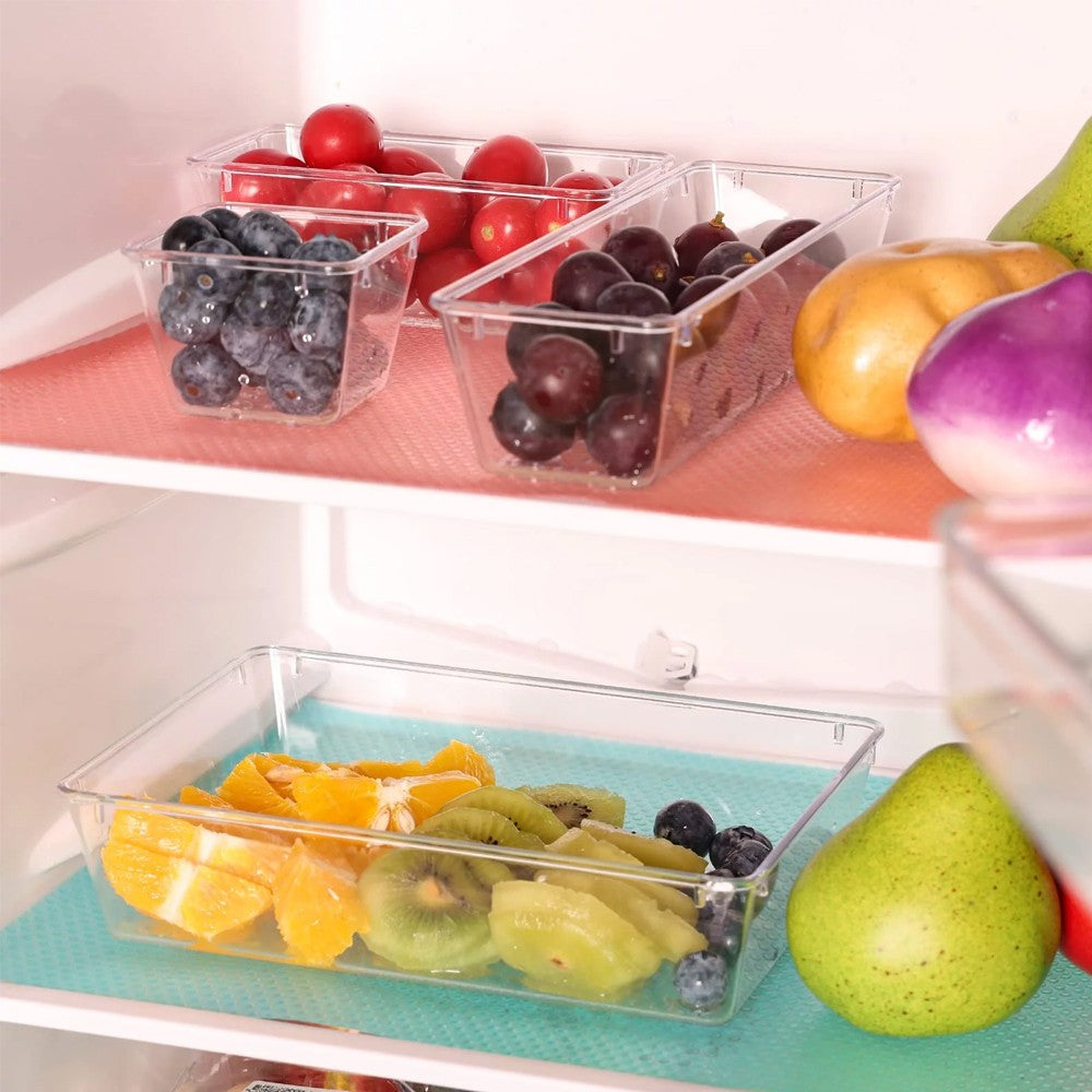 25Pcs Clear Plastic Drawer Organizers Set Bathroom Vanity Storage Trays