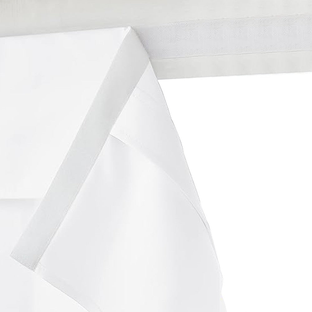 2 Panels French Door Curtains Self Adhesive Door Privacy Panels Window Coverings White