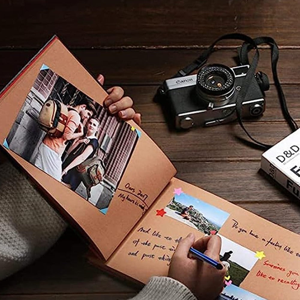 DIY Handmade Scrapbook Photo Album Vintage Scrapbook Travel Journal Scrapbook
