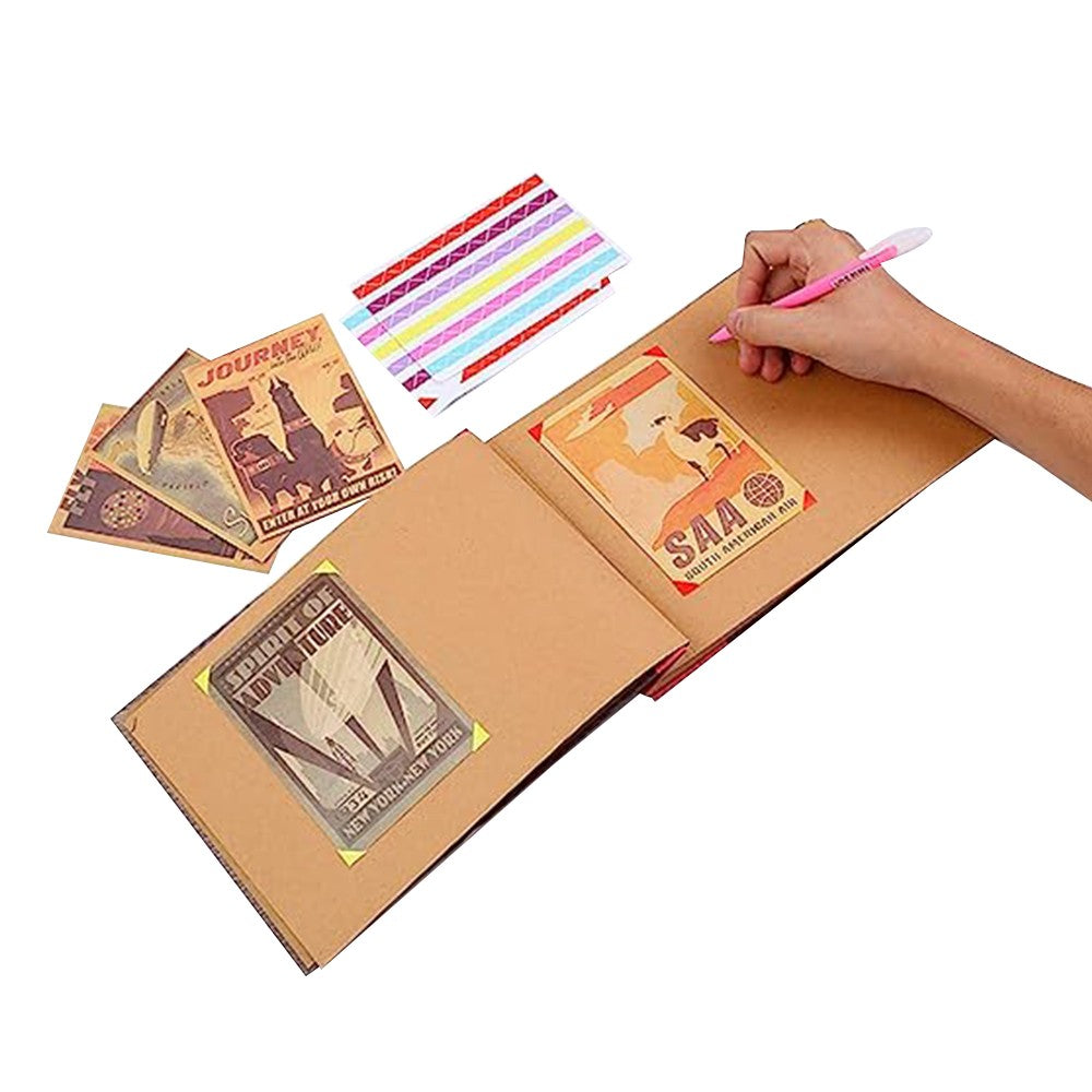 DIY Handmade Scrapbook Photo Album Vintage Scrapbook Travel Journal Scrapbook