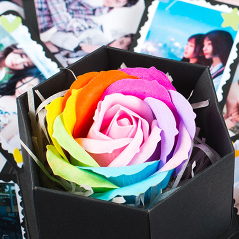 Explosion Box DIY Assembled Photo Album Box Surprise Love Memory Box