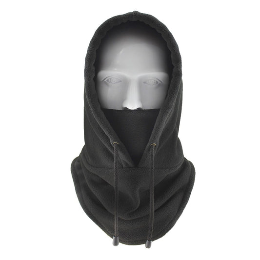 Winter Balaclava Ski Mask Neck Warm Fleece Hood Hat Skiing Hat Sports Cap Black