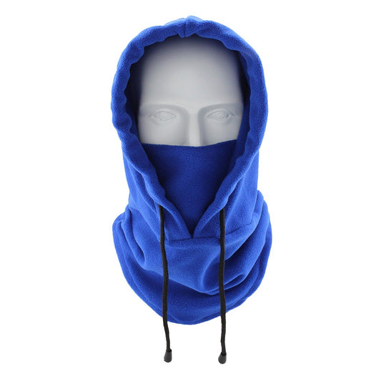 Winter Balaclava Ski Mask Neck Warm Fleece Hood Hat Skiing Hat Sports Cap Blue