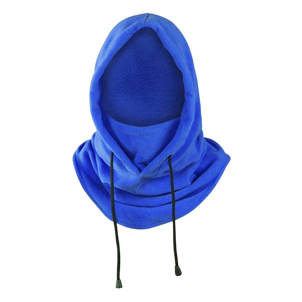 Winter Balaclava Ski Mask Neck Warm Fleece Hood Hat Skiing Hat Sports Cap Blue