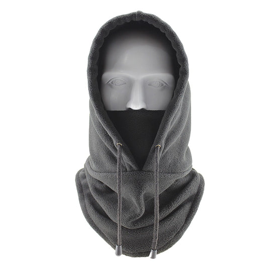 Winter Balaclava Ski Mask Neck Warm Fleece Hood Hat Skiing Hat Sports Cap Grey
