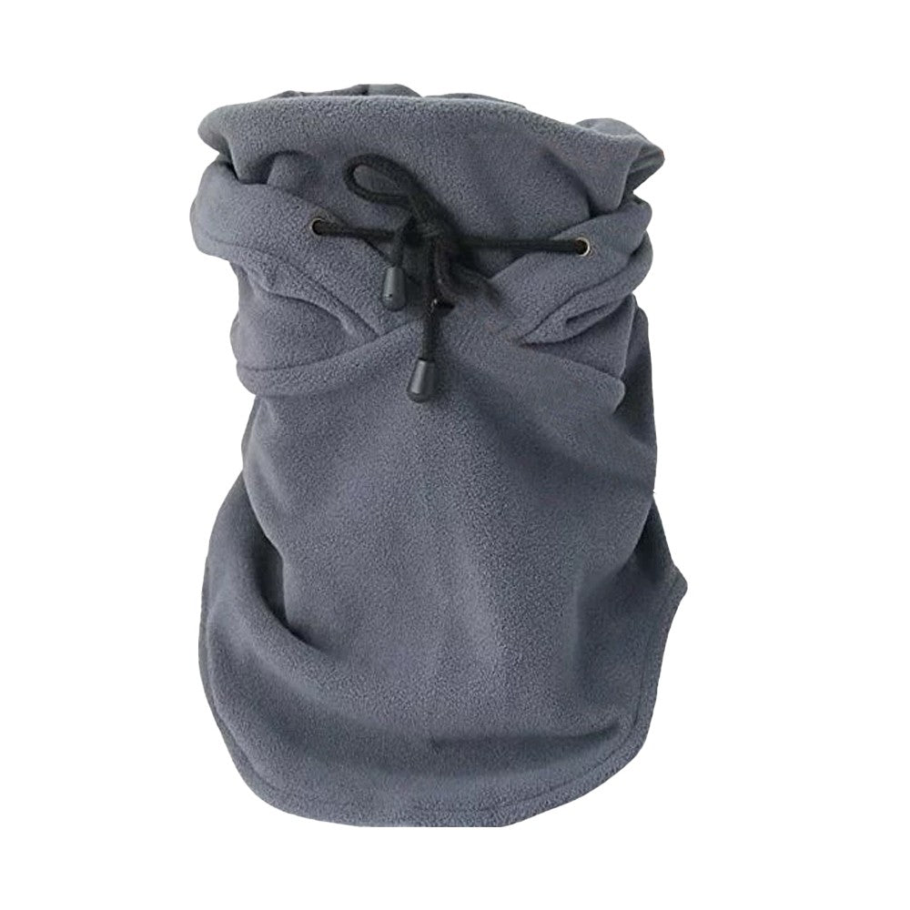 Winter Balaclava Ski Mask Neck Warm Fleece Hood Hat Skiing Hat Sports Cap Grey