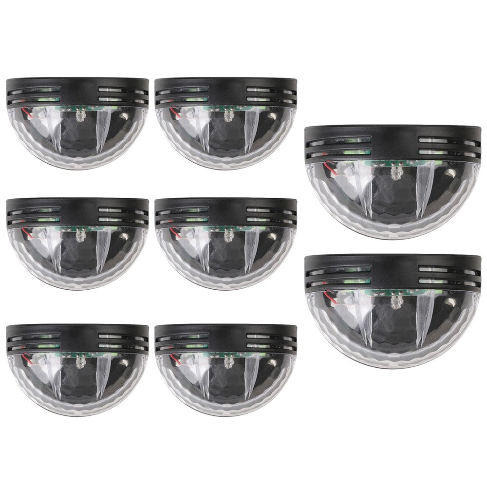 8Pcs Solar Wall Light Fence Post Lights Garden Yard Decorative Lamp Warm Light