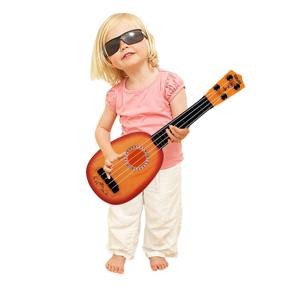 Kids Ukulele Guitar Toy Toddler Musical Instrument Educational Learning Toy Orange