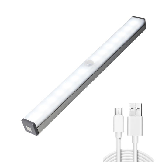 50cm Under Closet LED Motion Sensor Light Rechargeable Dimmable Cabinet Lamp White Light