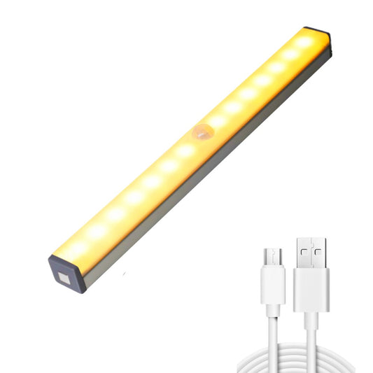 50cm Under Closet LED Motion Sensor Light Rechargeable Dimmable Cabinet Lamp Warm Light