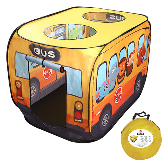Pop-up Kids Play Tent Foldable Indoor Toddlers Playhouse Toy with Storage Bag Yellow