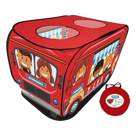 Pop-up Kids Play Tent Foldable Indoor Toddlers Playhouse Toy with Storage Bag Red