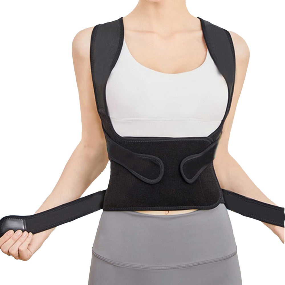 Adjustable Back Brace Posture Corrector Lumbar Back Support Belt Shoulder Brace L Size