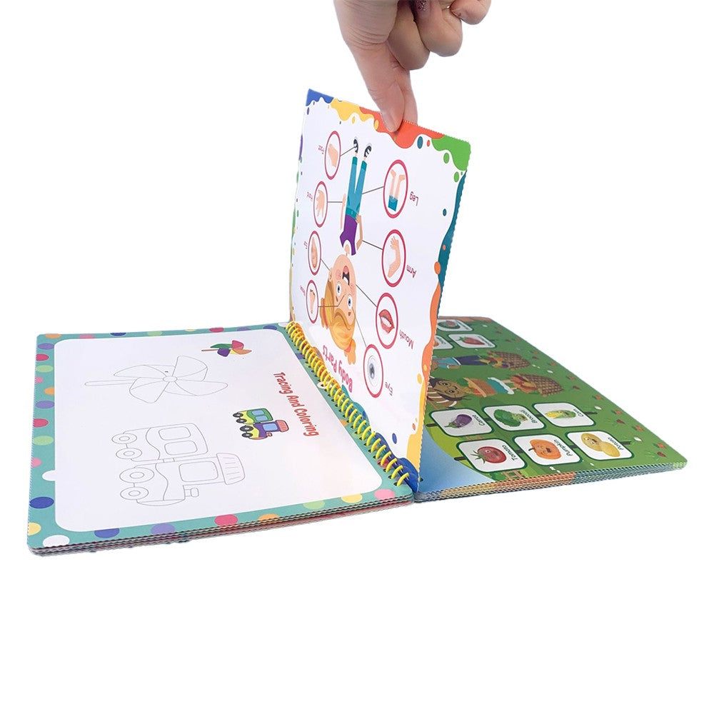 Montessori Busy Book Kit Toddler Early Educational Learning Toys Green Cover