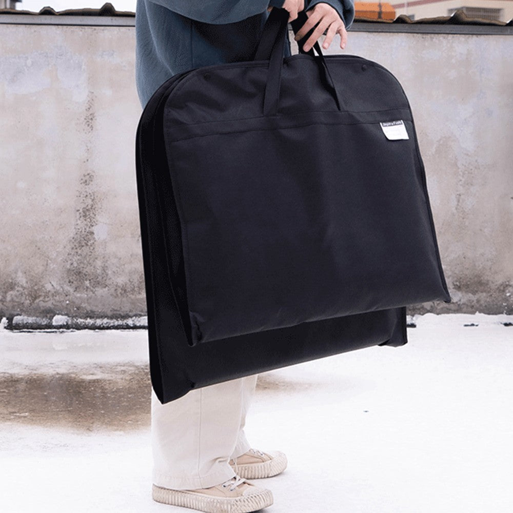 2Pcs 100cm Mens Breathable Garment Bag Foldable Suit Cover Bag with Handles