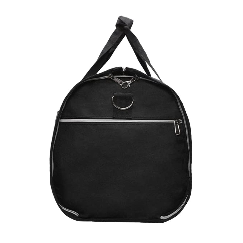 2 in 1 Carry on Garment Bag Travel Duffel Bag Suit Cover Bag with Shoe Compartment Black