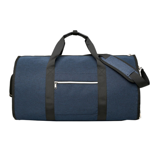2 in 1 Carry on Garment Bag Travel Duffel Bag Suit Cover Bag with Shoe Compartment Blue