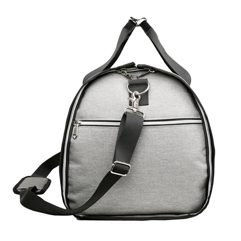 2 in 1 Carry on Garment Bag Travel Duffel Bag Suit Cover Bag with Shoe Compartment Grey