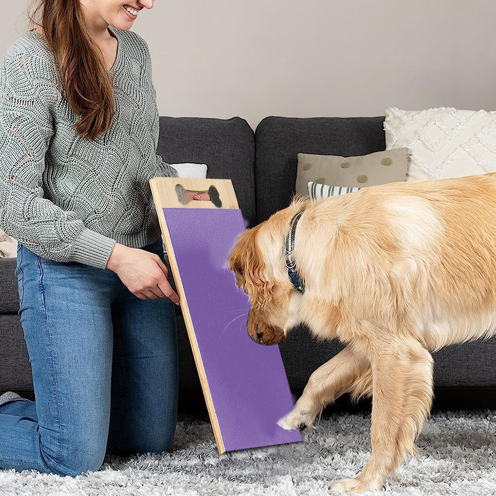 Single Sided Dog Nail Scratch Board Pet Nail File Nail Care Board Purple