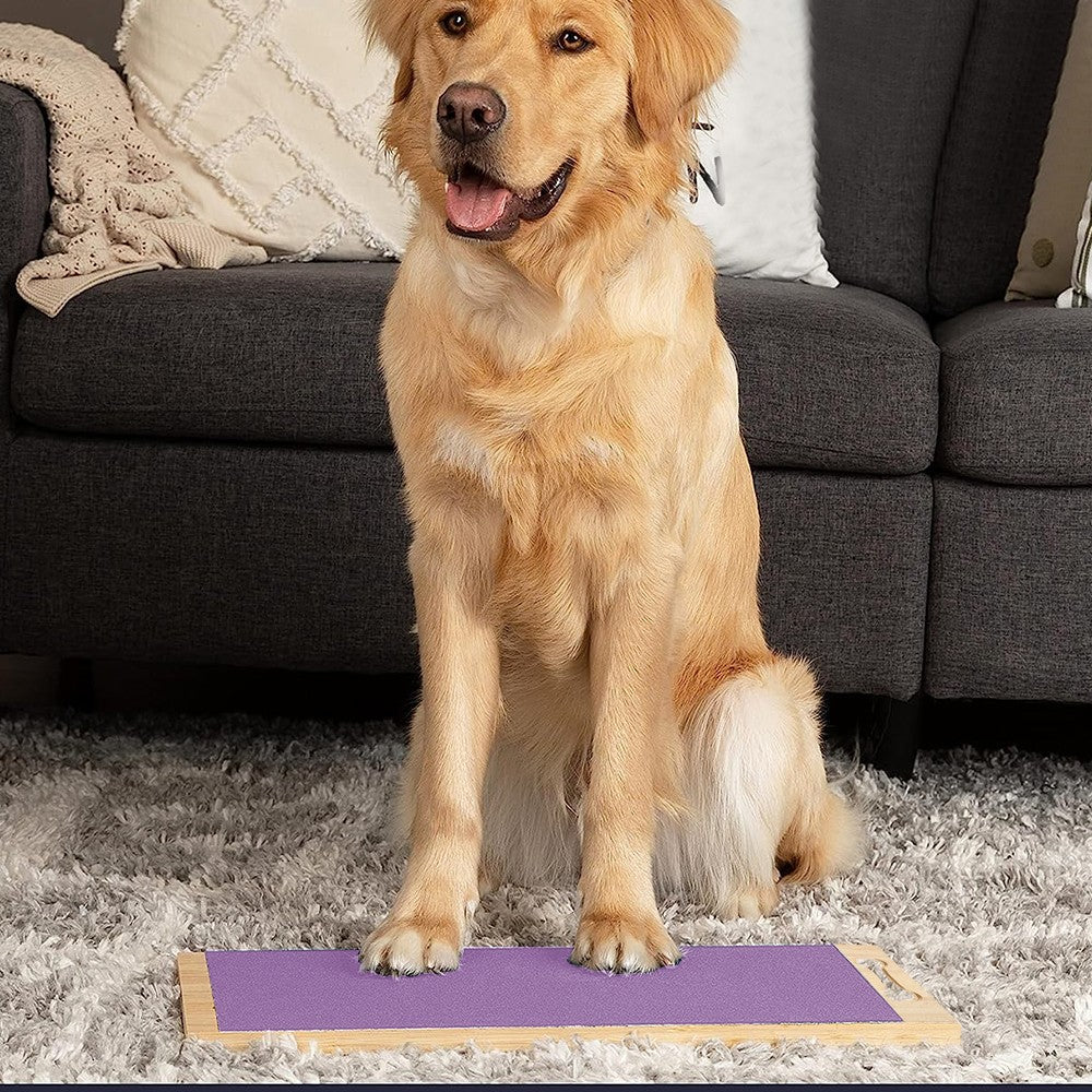 Single Sided Dog Nail Scratch Board Pet Nail File Nail Care Board Purple
