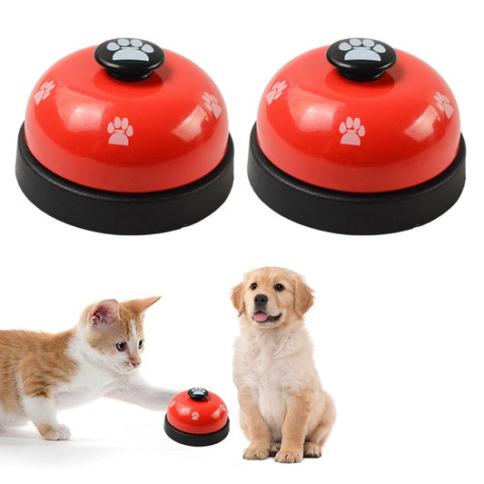 2Pcs Pet Training Bell for Pet Potty Training Dog Cat Interactive Toy Red