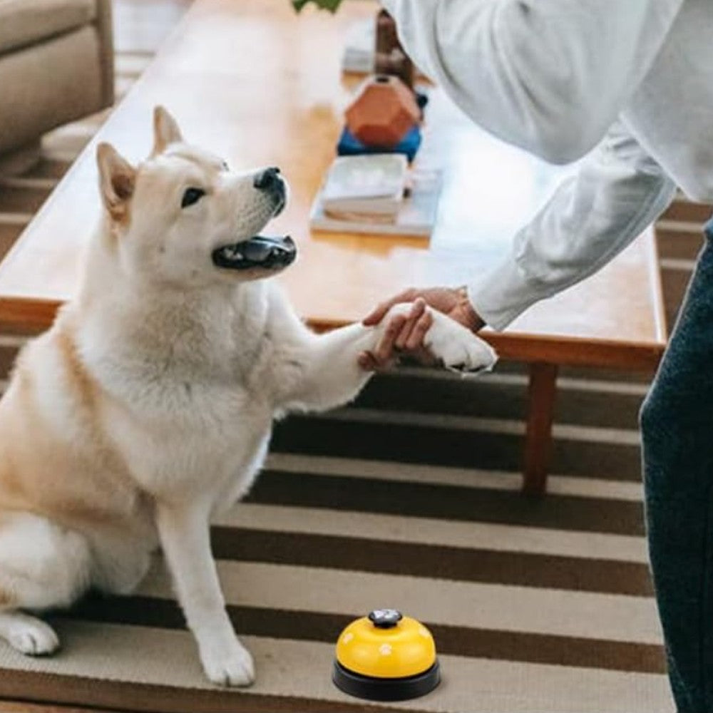2Pcs Pet Training Bell for Pet Potty Training Dog Cat Interactive Toy Yellow