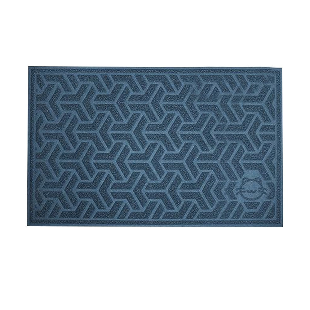 60x90cm PVC Cat Litter Mat Water-resistant Cat Litter Trapping Mat Litter Box Mat Blue